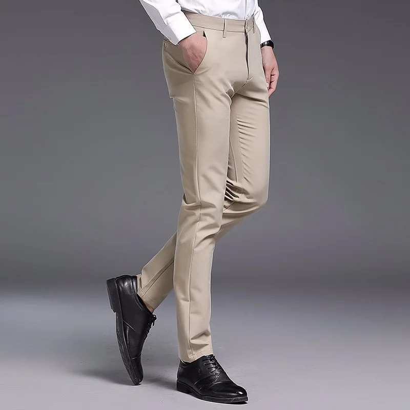 2024 Spring Summer Business Suit Men's Pants Non iron Treatment Fashion City Fit Suit Pants