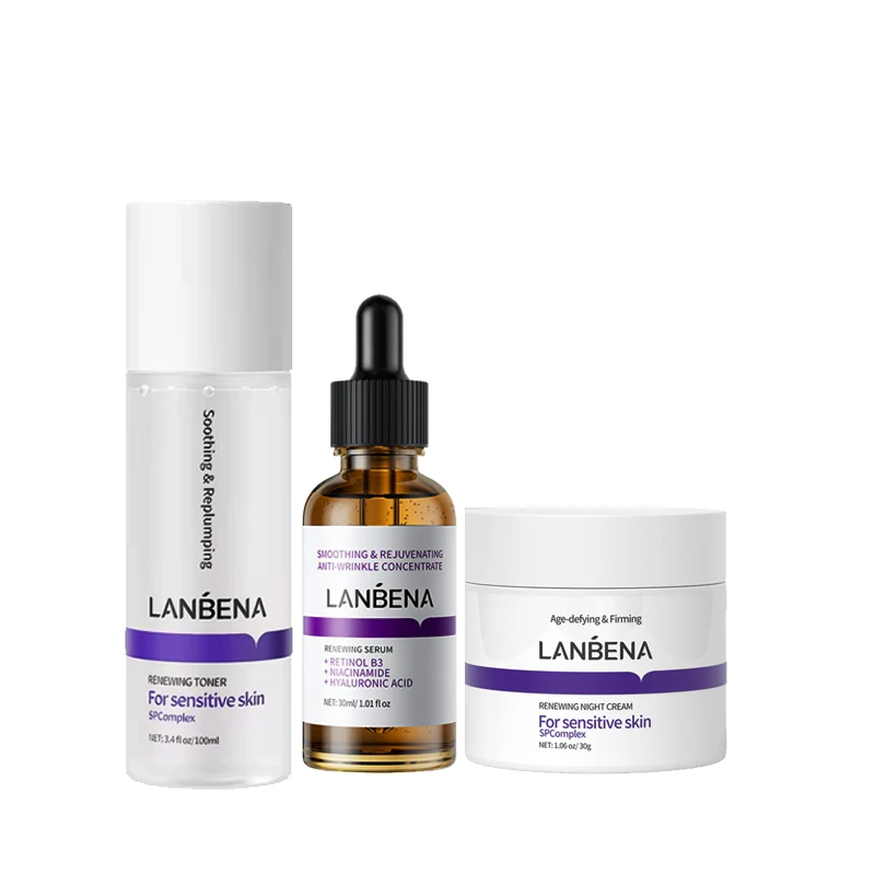 

LANBENA, эссенция с тонером для ретинола, набор крема для лица