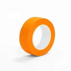 Vibrant Rainbow Masking Tape Set - Easy Tear & Removable Writable Tape - 25mm x 15yards (Orange)
