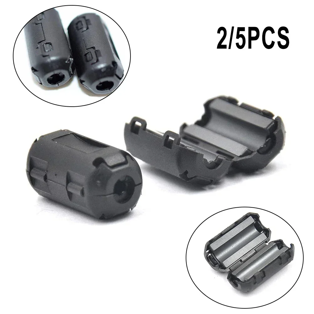 5 mm ferrite noccioli anello Clip-On RFI EMI filtro antirumore filtro clip cavo grigio 10 pz