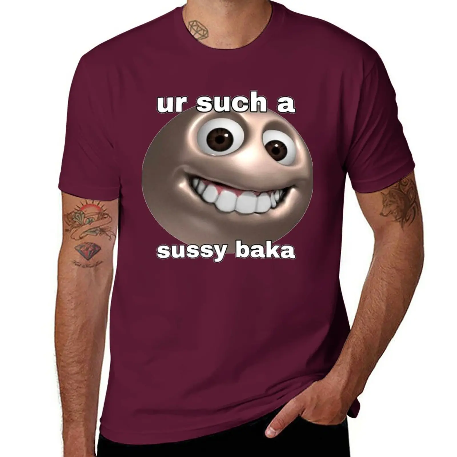 Ur tal um sussy baka engraçado sussy baka meme t camisa de algodão 6xl  dekus um sussy baka sussy significado sussy baka - AliExpress