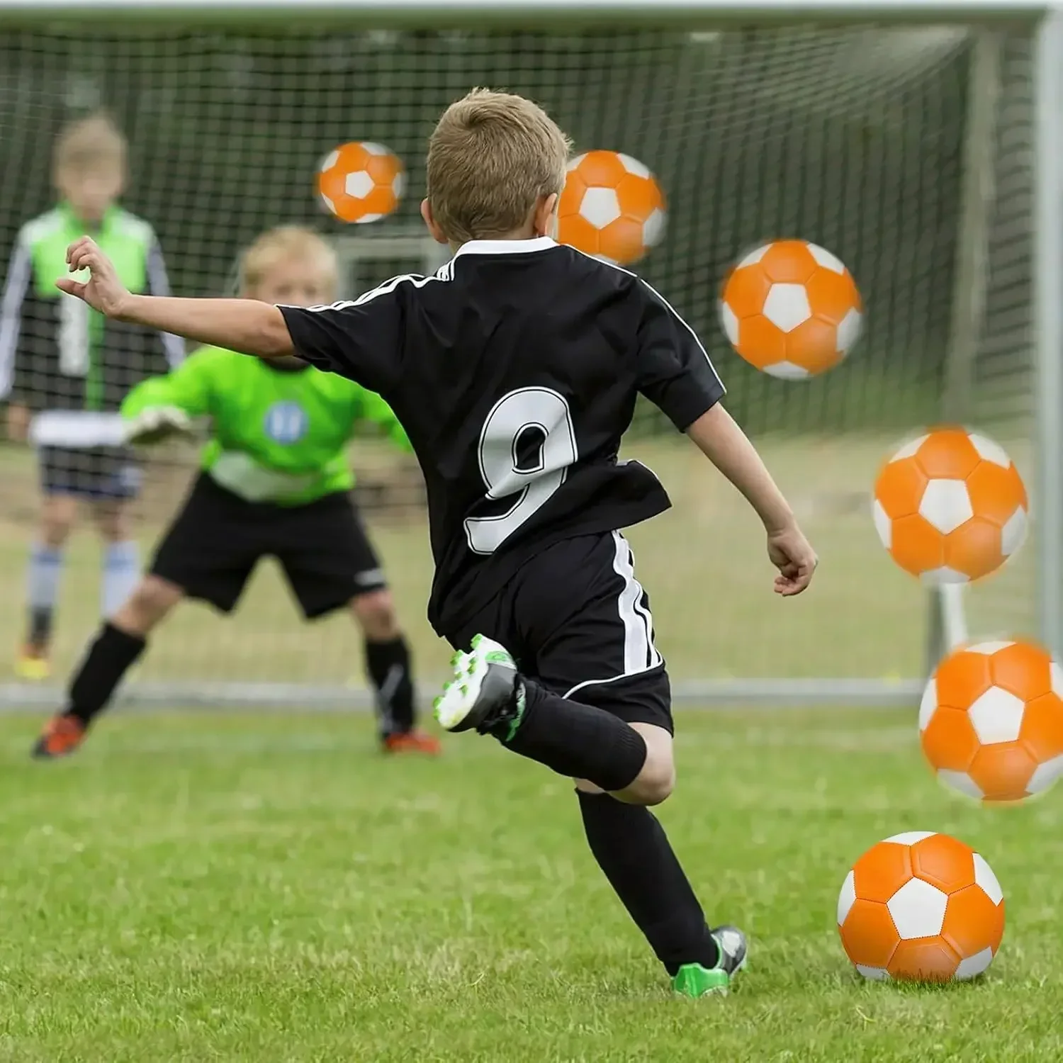 Football Toy Size 3 4 5 Portable Curve Reusable Training for Outdoor and Indoor Games soccer ball