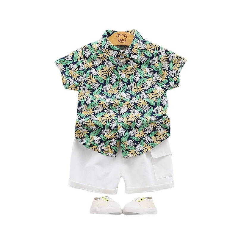 

New Summer Baby Boys Clothes Children Girls Fashion Printed Shirt Shorts 2Pcs/Sets Toddler Casual Costume Infant Kids Sportswear
