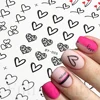 12pcs Water Sticker Nail Art Heart Love Letters Cats Flowers Decals Transfer Sliders Tattoo Valentine Decorations Manicure TRBY 6