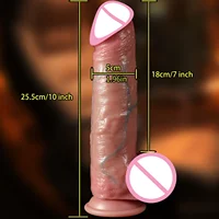2-in-1 Super Realistischer Dildo Penis Schiebe Vorhaut Ejakulation Big Dick Penetration Anal Weibliche Masturbation Sexy Erwachsene Sex spielzeug but pluk dick sexy adult female sexy toi for men sexy shoppings sex toys 3