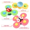 3PCS Suction Cup Fidget Spinner Toy For kids Infant Sensory Relief Stress Educational Bath Toys Baby Games Rotating Rattle Gift 2