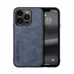 Custodia in pelle di lusso per telefono con supporto in metallo