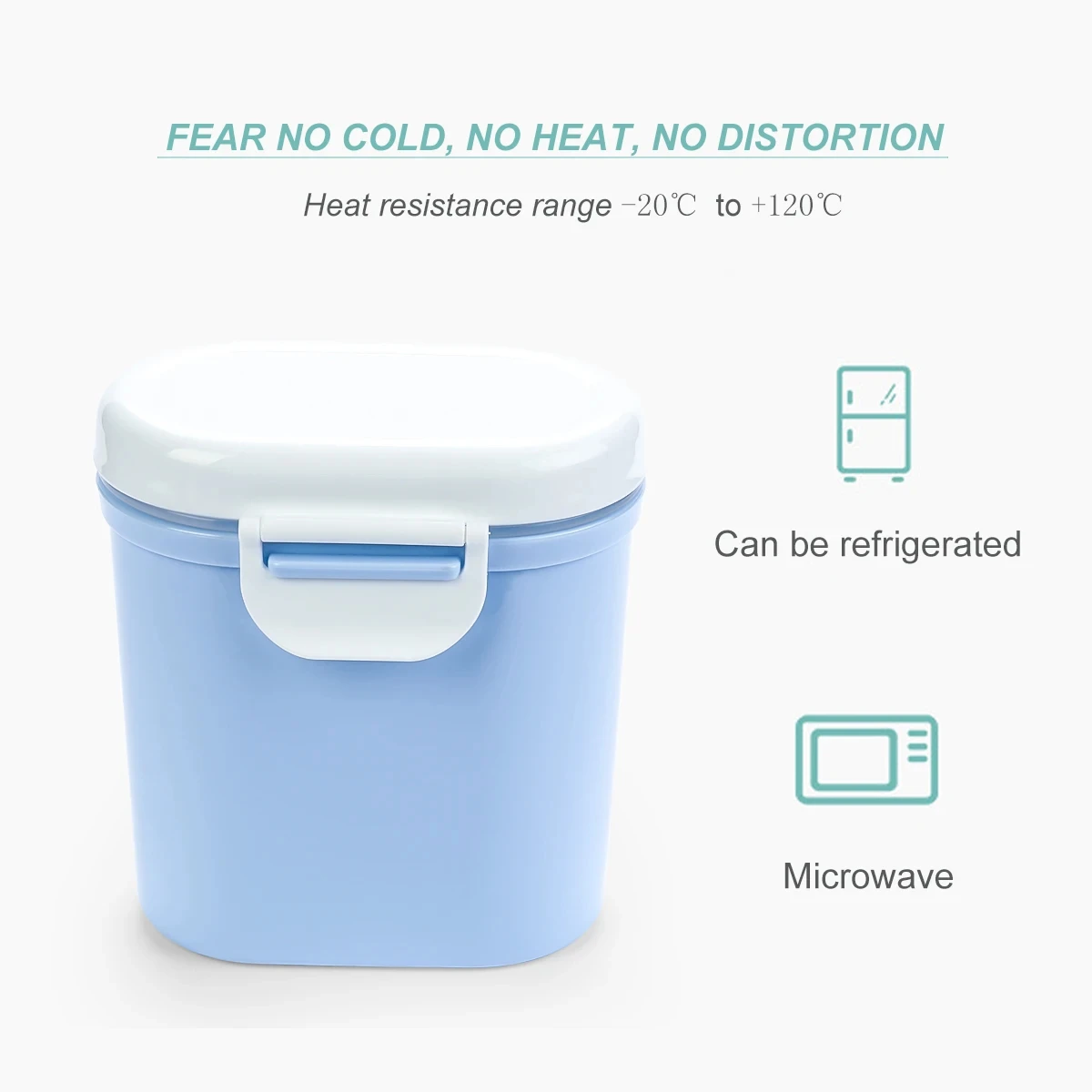Portable Food and Milk Powder Box Plastic Cereal Dispenser Storage Box Baby Milk Powder Airtight Storage Portable Container Tank