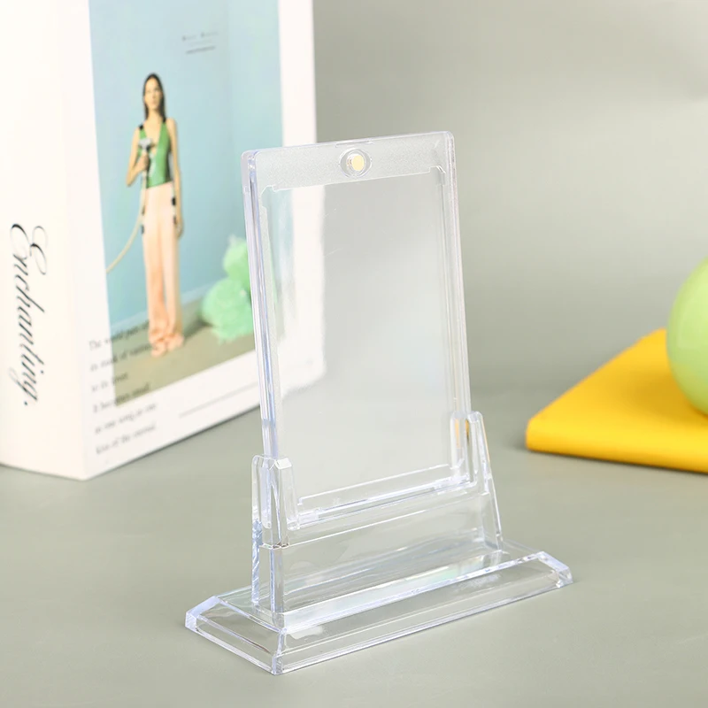 Magnetic Card Holder With Card Stand 35Pt For Trading Cards Baseball Protector Case Magnet Top Loaders Sports Cards