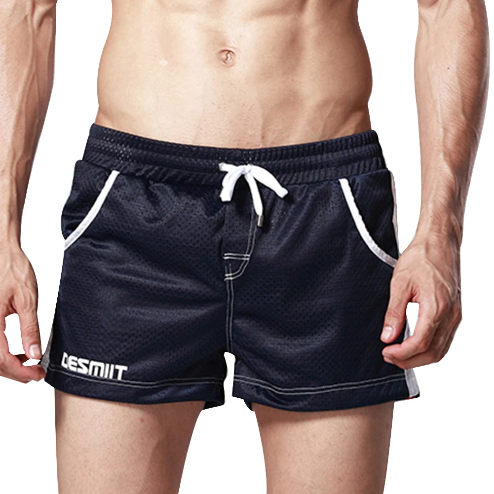 

Mens Trunks Printed Beach Shorts Thin Jogging Mesh Drawstring GYM Sports Short Pants for Swimming Surfing