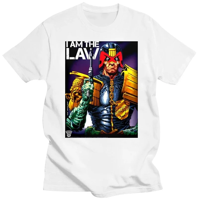 Футболка мужская оверсайз с надписью «I Am The Law» (2000AD)