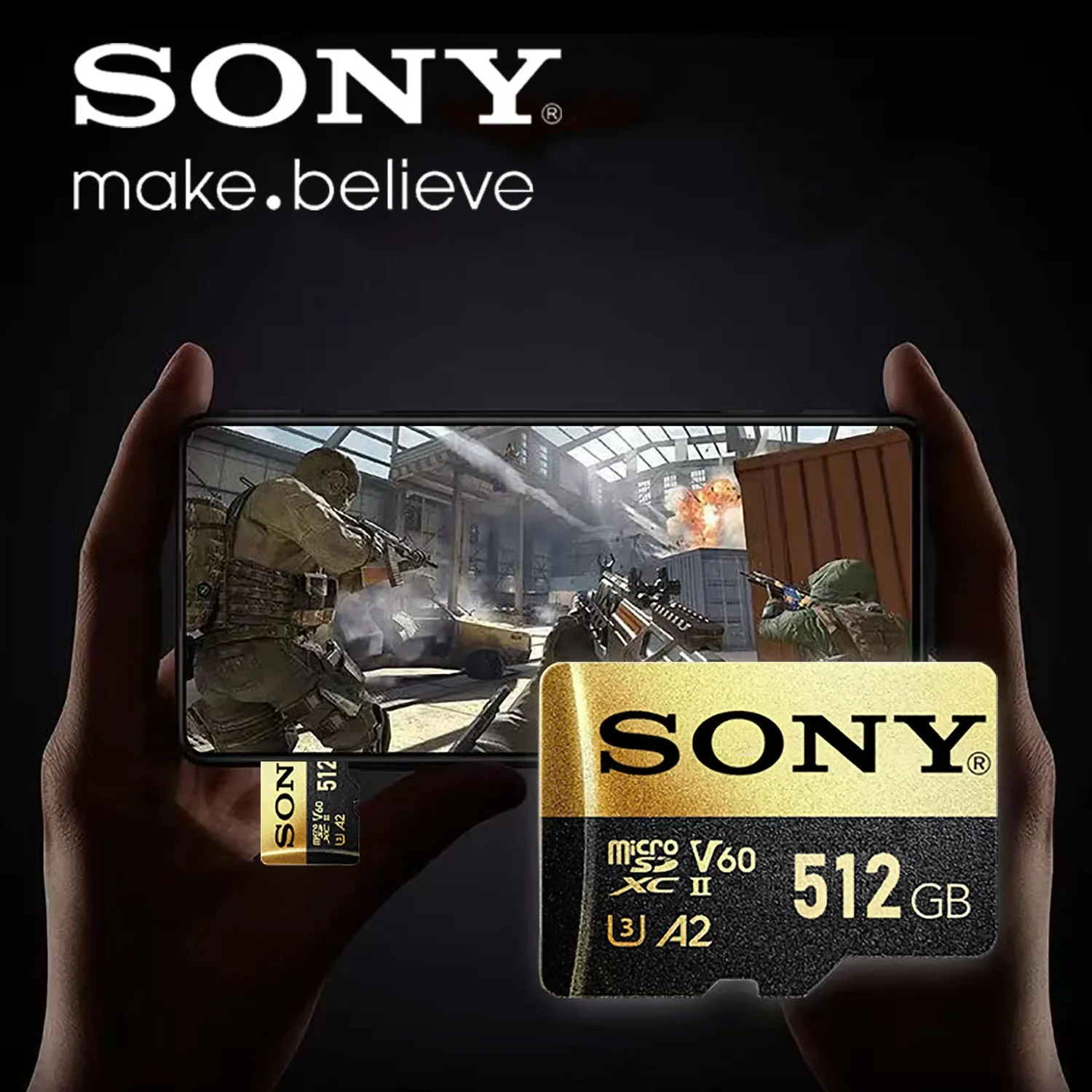 

SONY Micro SD Card High Speed SD Memory Card 128GB 256GB 32GB 64GB MicroSD C10 TF Flash Card for Xiaomi Phone Camera table PC