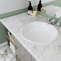 วอลเปเปอร์ไวนิลกันความร้อน/กันน้ํา - ฟิล์มติดด้วยตนเองแบบถอดได้สําหรับห้องครัว ห้องน้ํา โต๊ะและเฟอร์นิเจอร์ 3