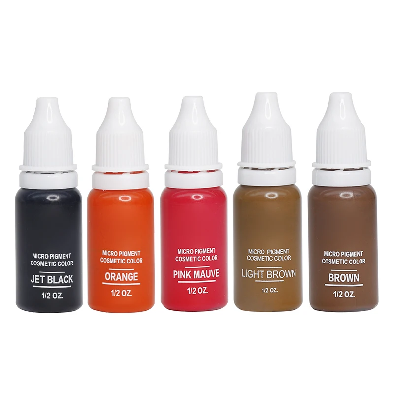 Vibrant 20-Color Tattoo Ink Set for Professional Permanent Makeup and Microblading