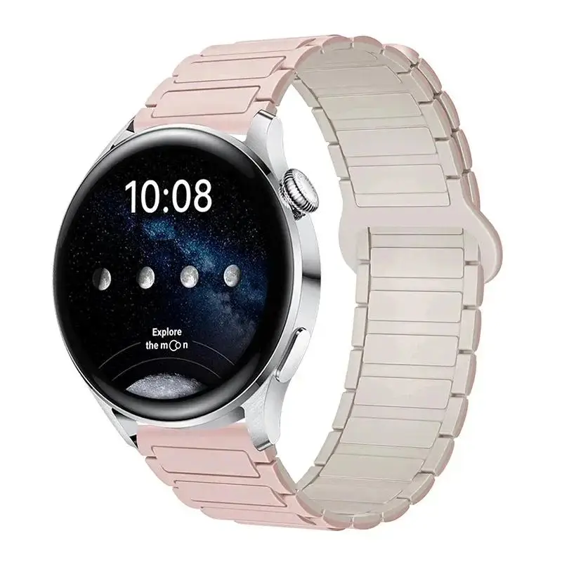 Magnetic Loop Silicone Strap - 22mm Adjustable Band