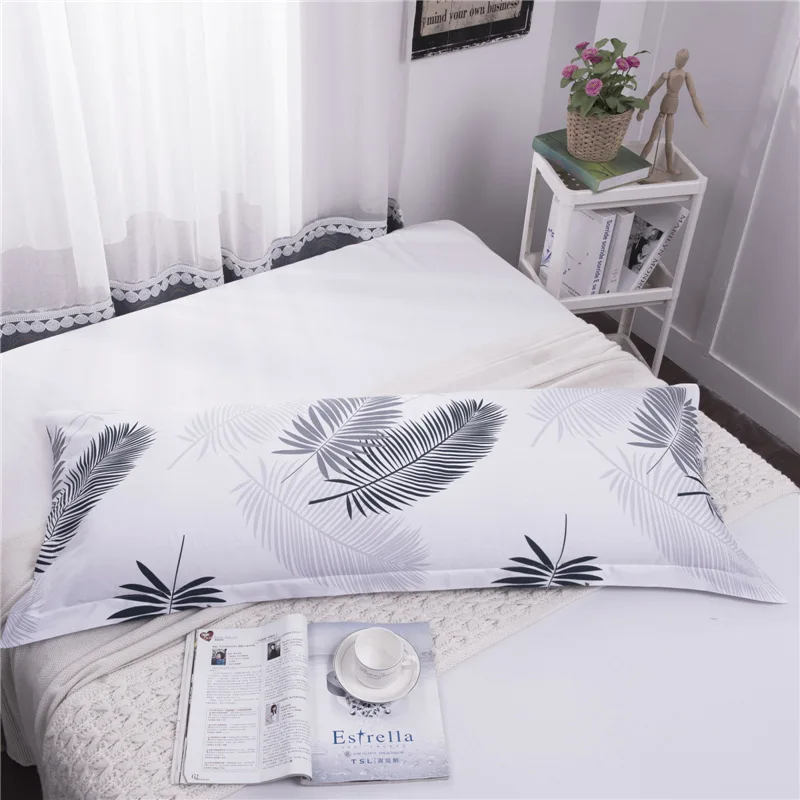 

Cotton Double Pillowcases Long Pillow Case Pillow Sack 45x120cm 45x150cm Pillow Cover Pillowslip Bedding Multi-color optional#sw