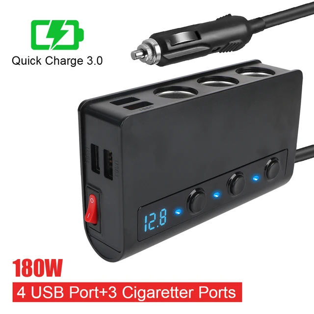 Neue 12/24 V 180 Watt Ersatz Auto Zigarettenanzünder Netzstecker DC Adapter  Ladegerät - AliExpress