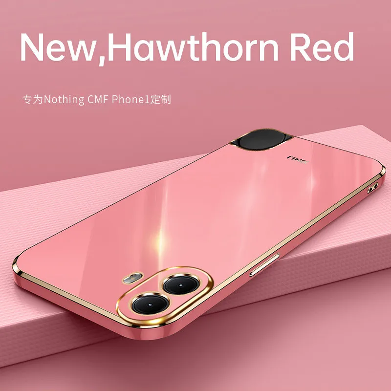 Plating Silicone TPU Bumper Soft Back Cover Matte Phone Case