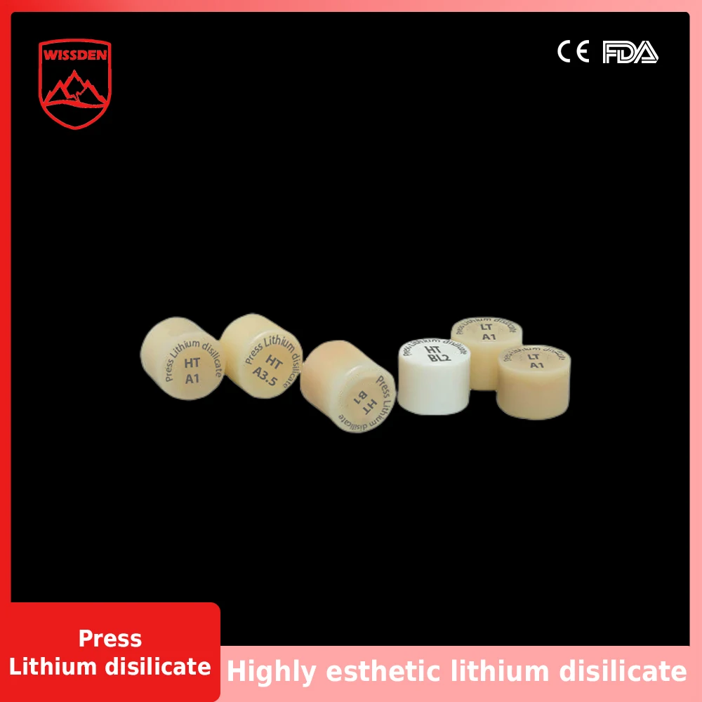 

Wissden Dental Glass Ceramic Press Lithium Disilicate Ingots Dental Lab Materials 10 Pieces