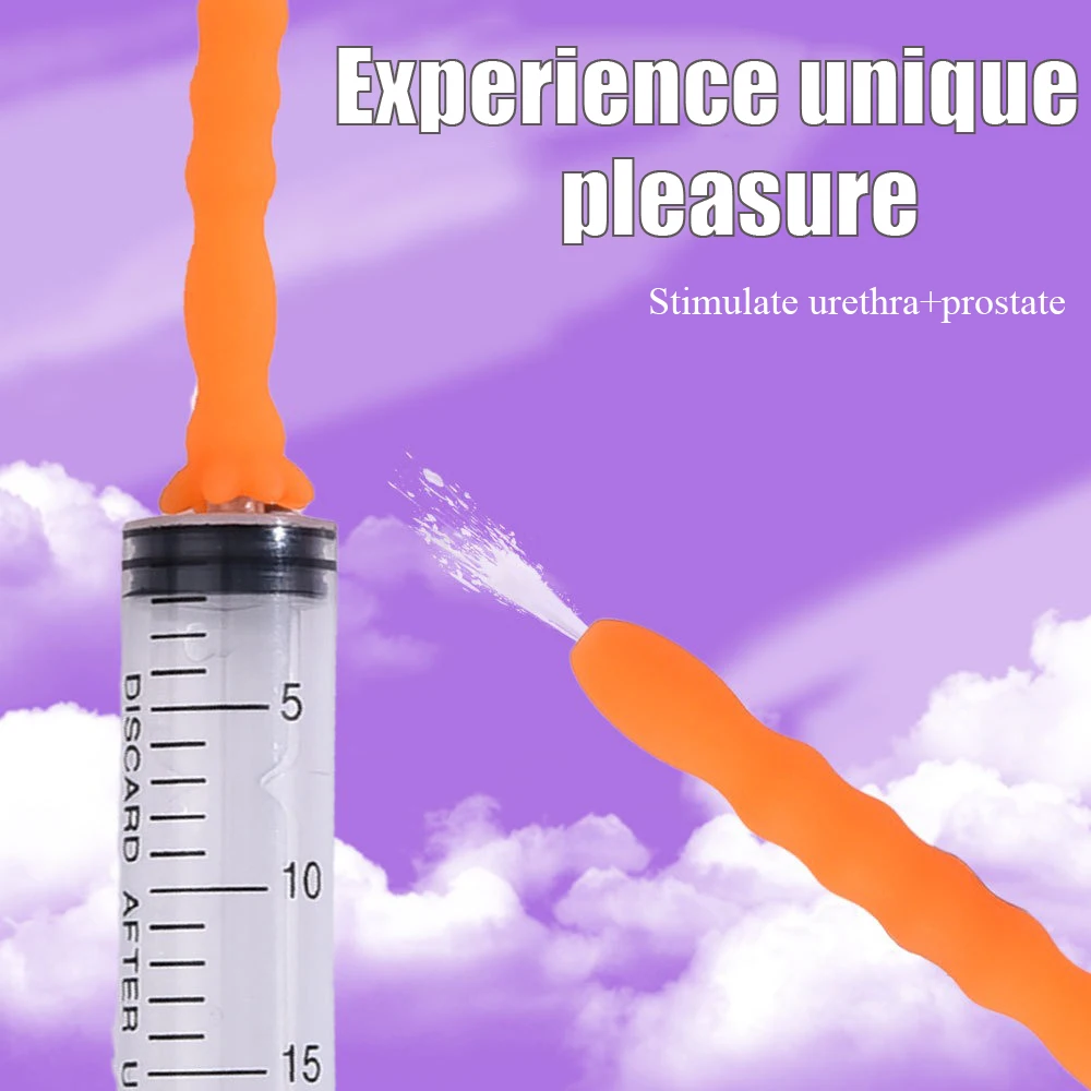 Penis Sex Toys 1pcs Silicone Hollow Horse Eye Stick Expand Urethra Blockage Stimulate Plunger Masturbation Male Adult