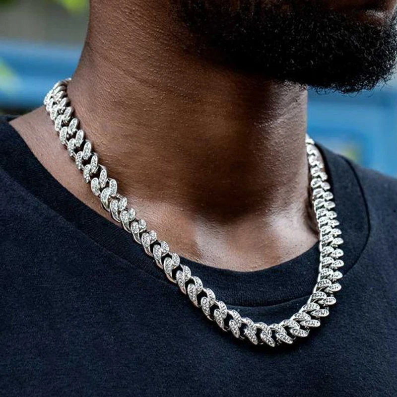 Cuban Link Miami Cuban Chain Acrylic Necklace Cool Chain Clear