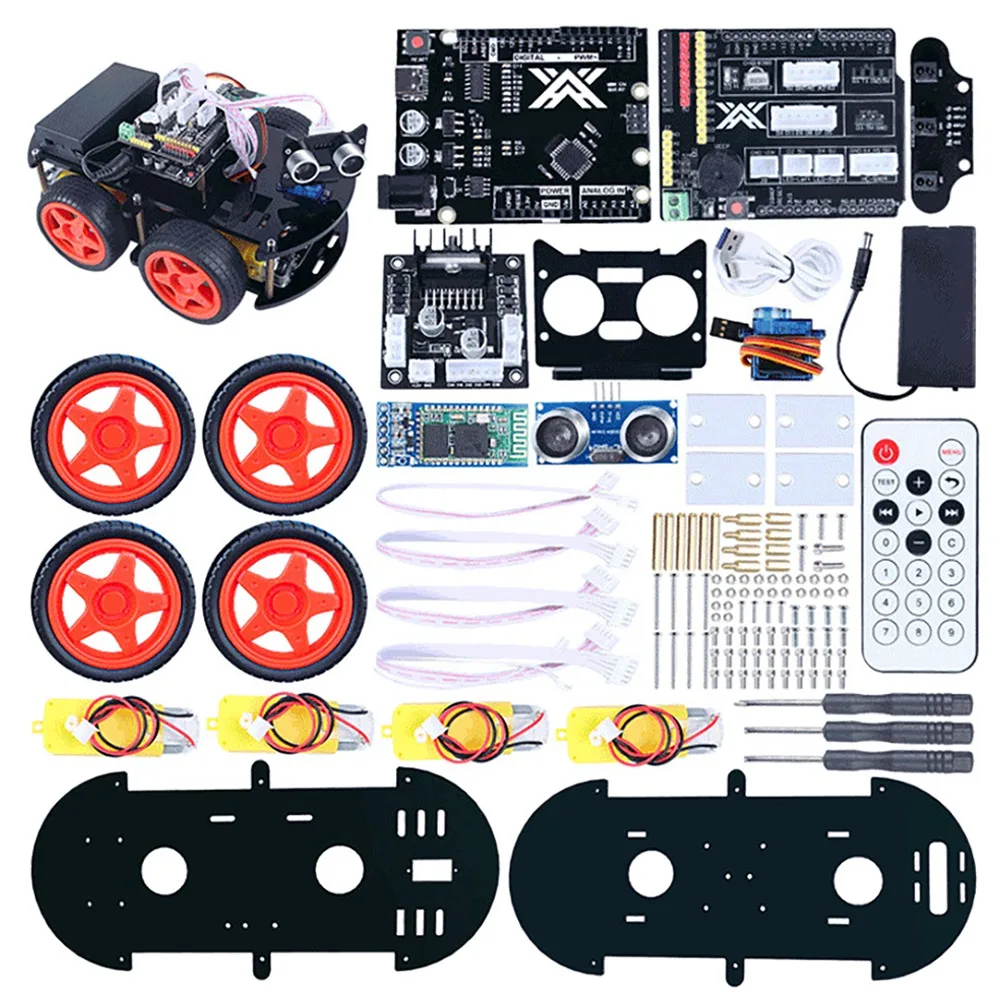 스마트 자동차 로봇 키트 용 UNO Bot DIY 원격 제어 로봇 시작하기 Arduino 키트 DIY 코딩 적합