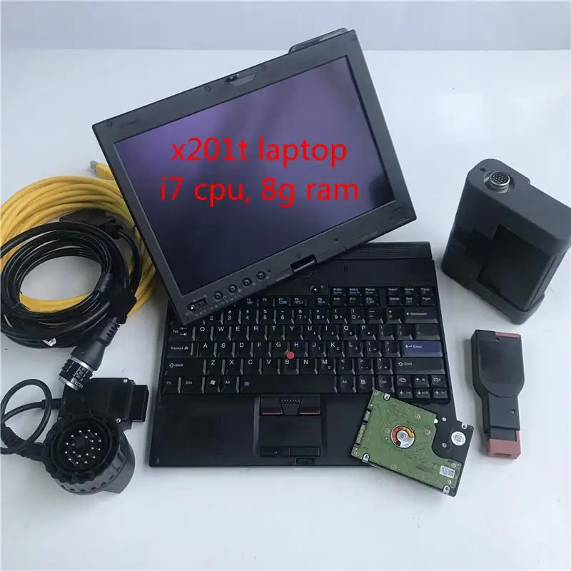 Strumento Diagnostico Professionale Per Bmw Car Truck Icom A2 Con Software Win10 Nel 90% Nuovo Laptop X201T I7 Cpu 8Gb Ram Auto Scanner
