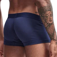 Sous-vêtements pour hommes, boxers respirants en coton, culottes douces taille basse 2