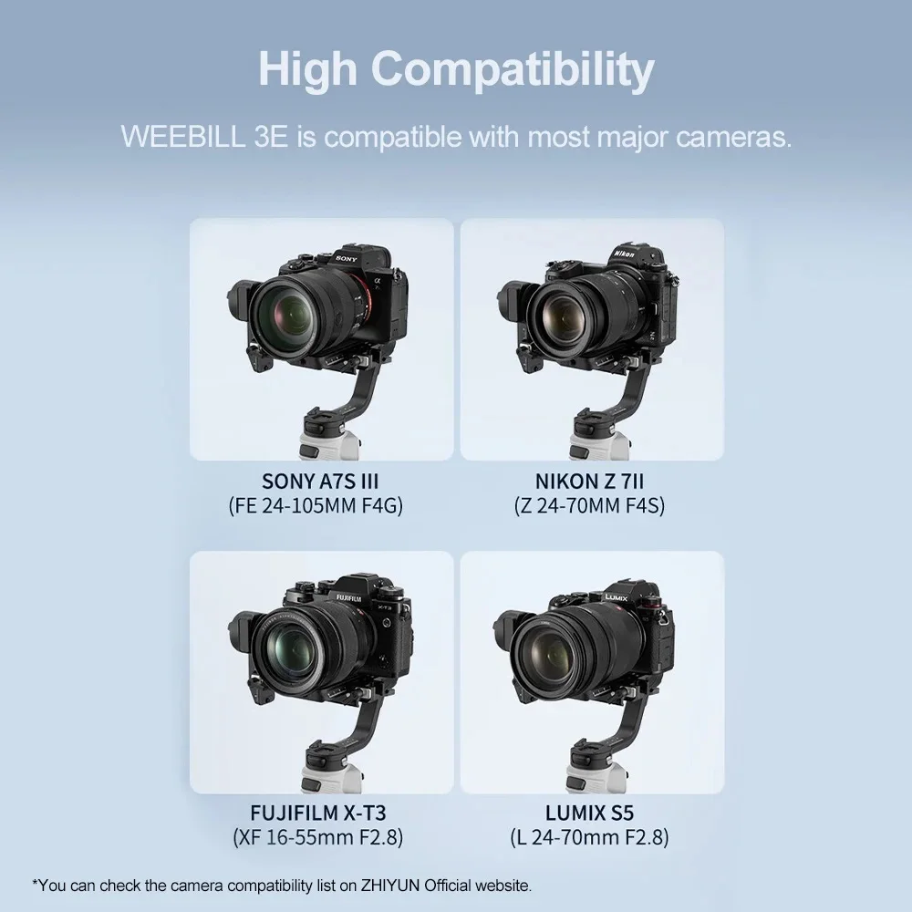 ZHIYUN CINEPEER WEEBILL 3E 3軸カメラハンドヘルドジンバル