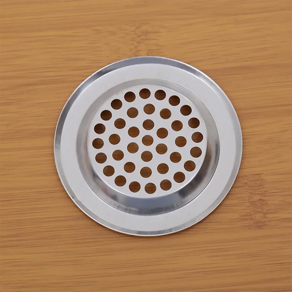 60/75mm In Diameter Stainless Steel Hair Filter Circle Vent Grille Cover Sink Strainer Stopper Mesh Sink Drain Colanders sink strainer,sink filter,kitchen sink strainer,hair drain catcher