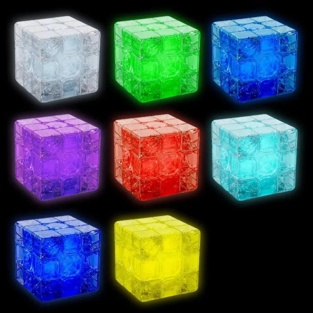 Yuxin Cube Light 3x3 magnetic cube 8-color luminous effect Cubo Magico Educational Puzzle For Children Gift Toy 3x3 Magic Cube 6