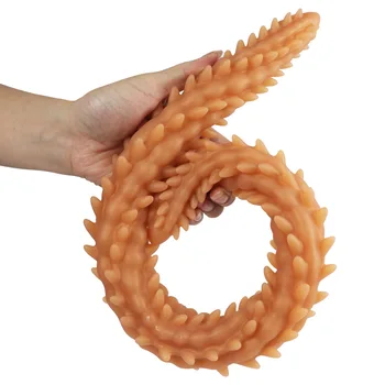 Overlength Silicone Anal Plug Dildo Prostate Massage Butt Plug Spike Anal Masturbators Anus Sex Toys for Female Male Couples 4