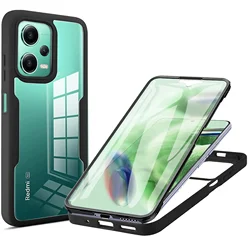 360° Full Shockproof Silicone Phone Case - Premium Protection for Poco F5Pro (Black)
