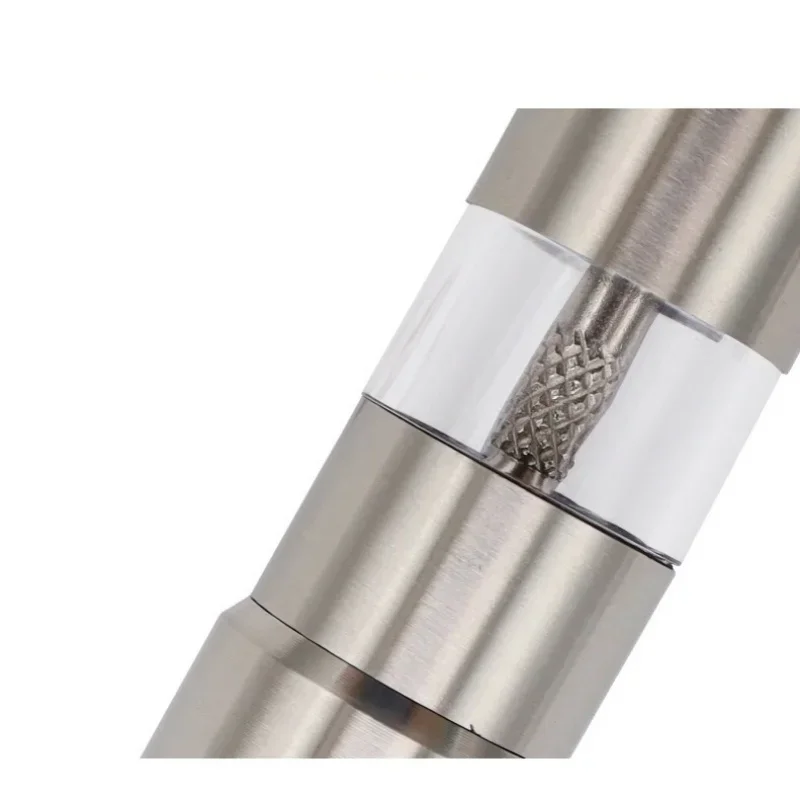 Stainless Steel Salt Pepper Grinder Thumb Push Button