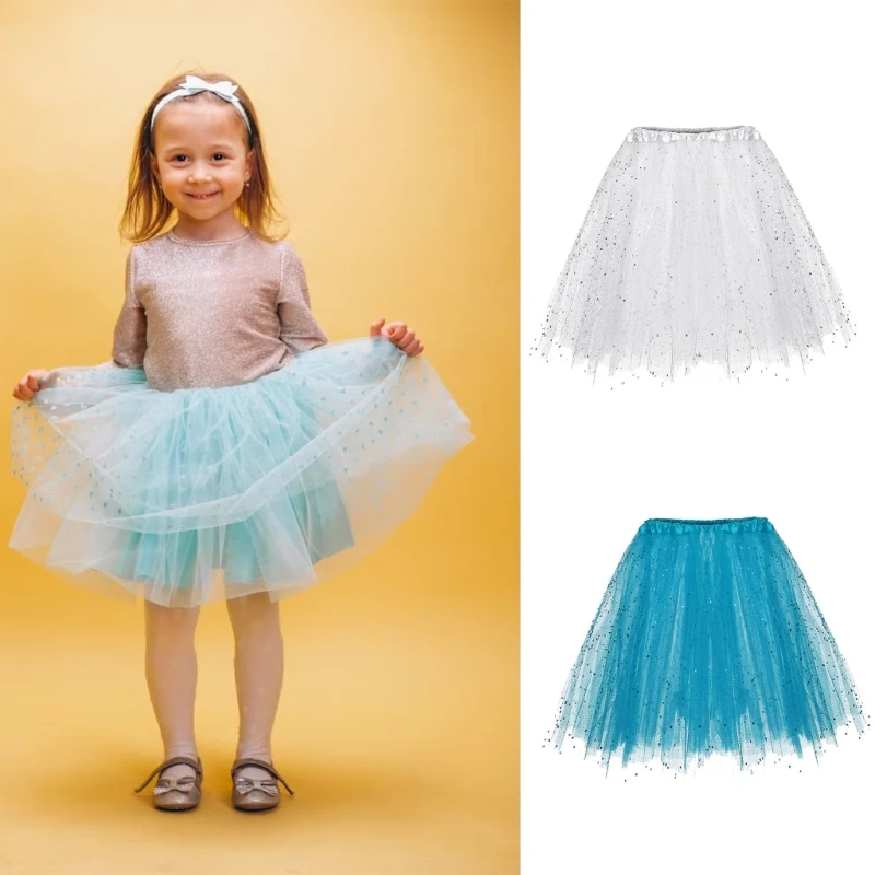 

Women 3 Layered Tulle Skirt Ballet Dance Skirt Dress Party Festival Costume