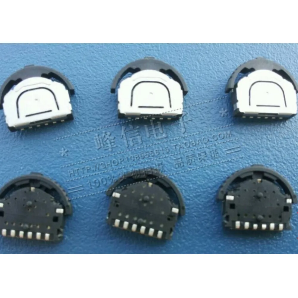 10Pcs Dial Switch Reset Three-way Switch Roller MP3/4/5 Transfer Dial Button 6 Feet