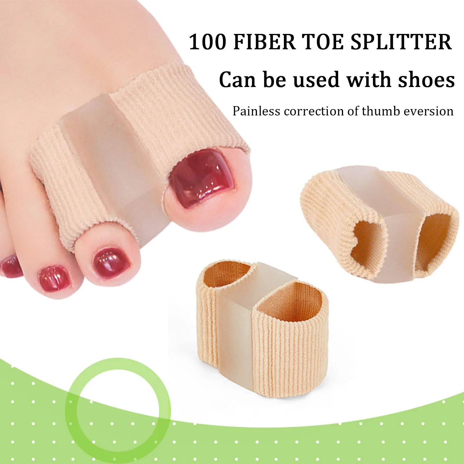 Adult Toe Separator Valgus Silicone Toe Spacer To Improve Thumb Valgus Orthosis for Men And Women Physical correction