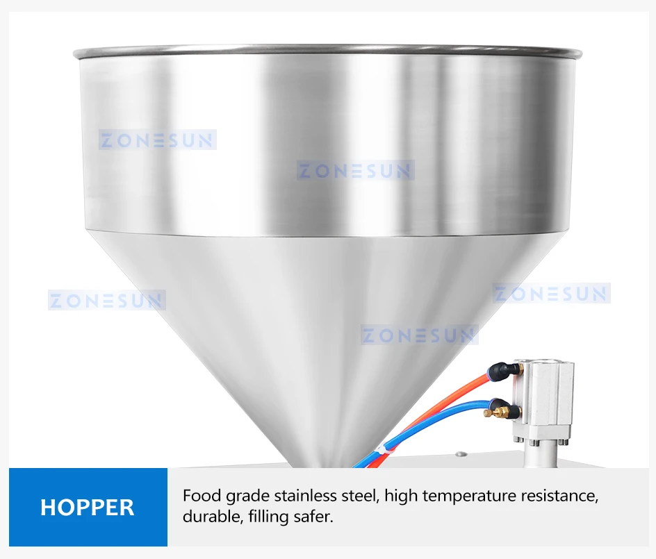 ZONESUN ZS-GTMP30L Semi-automatic Magnetic Pump Liquid Filling Machine