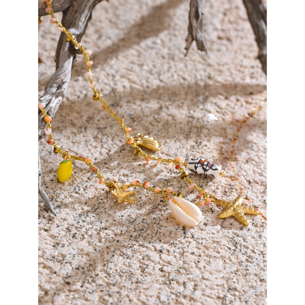 Yhpup Jewelry Stainless Steel Golden Collar