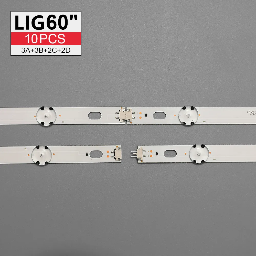 10pcs 3v LED Ʈ Ʈ 60UJ6309 60UJ6300 60UJ6050 60UJ630V 60UJ634V EAV63673006 60UJ63_UHD_A B C D NC600DGE AAFXC