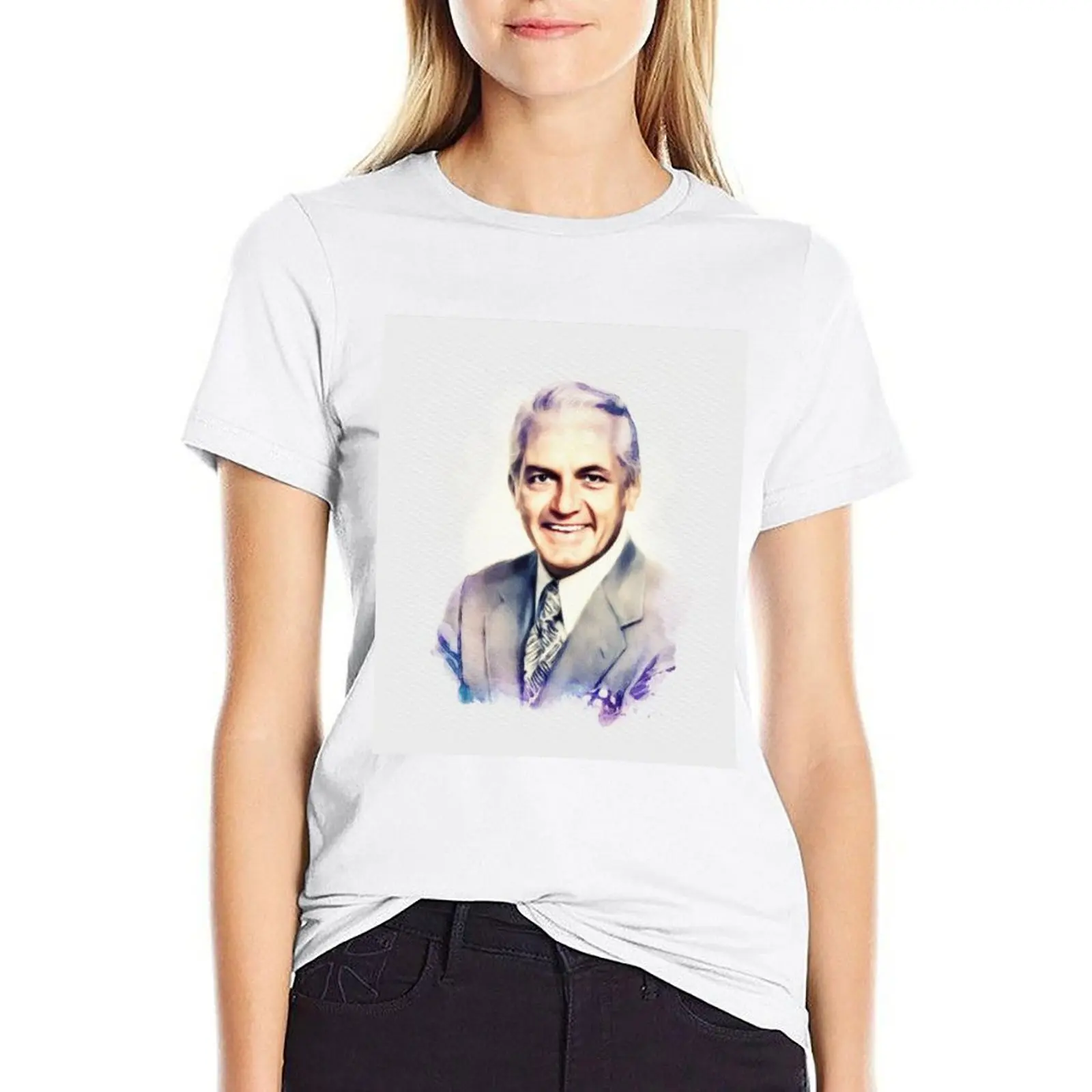 

Ted Knight, Comedy Actor T-shirt funny Aesthetic clothing cropped t shirts for Women