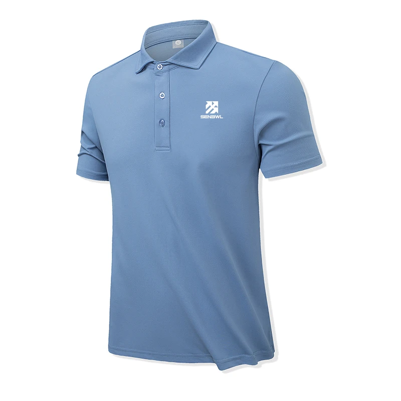 

Men's casual solid color top shirt Popular T-shirt Golf POLO shirt to choose from Quick drying T-shirt Business casual POLO Tees