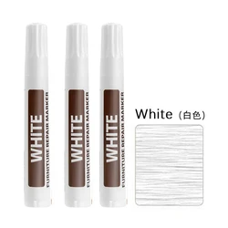 Furniture Touch - Up Pen Set: Waterproof Permanent Markers for Wood Surface Repair and Restoration (White)