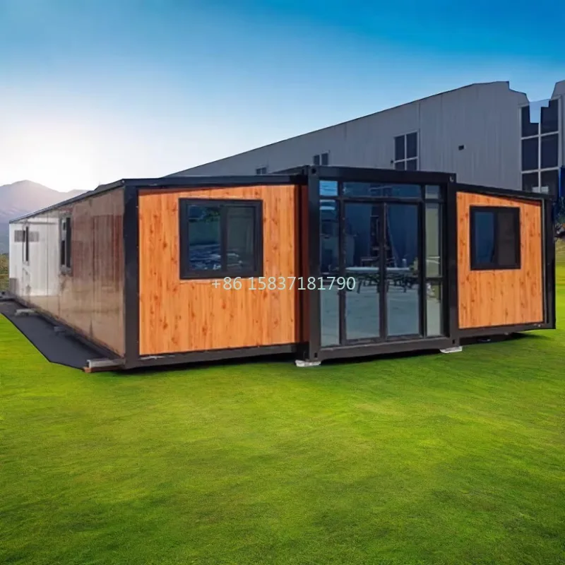 รูปสินค้า บ้านคอนเทนเนอร์ยั่งยืน พับเก็บได้ พร้อมสวนและห้องเก็บของ