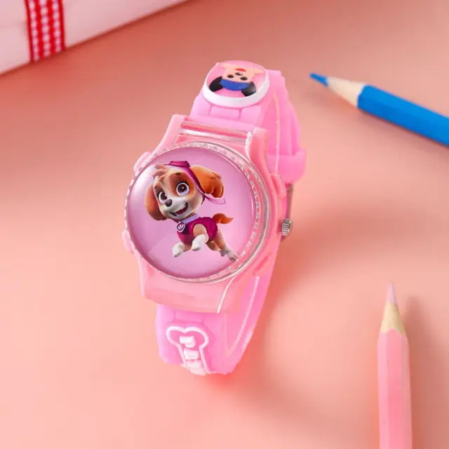 Reloj electrónico de la patrulla canina para niños, relojes digitales  impermeables, figura de dibujos animados, Skye, Chase, Marshall, Everest -  AliExpress