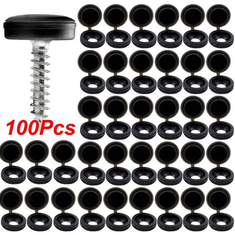 Description Picture 5 of itemScrew Cap Covers 100x Caps for Screws M4 Shutter Screw Caps Multi-function Hinged Screw Cover Caps Fold Screw Snap Covers
