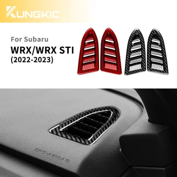 Real Hard Carbon Fiber Dashboard Air Vent Frame Sticker for Subaru WRX WRX STI 2022-2024
