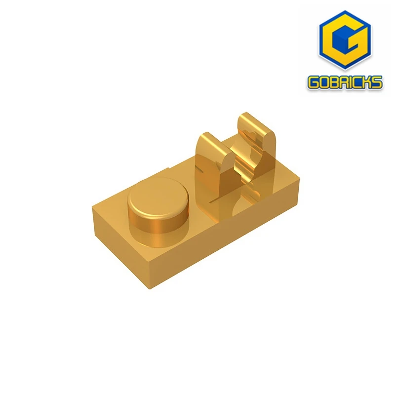 Gobricks GDS-819 PLATTE 1X2 W. VERTIKALE GRIFF, kompatibel mit Lego 92280, DIY-Lernbausteinen für Kinder, technisch