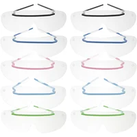 10pcs of One Bag Prevent Goggles Protective Glasses Eyes Protector Disposable Eye Mask Windproof Eye Cover for Man Woman (Assort 2