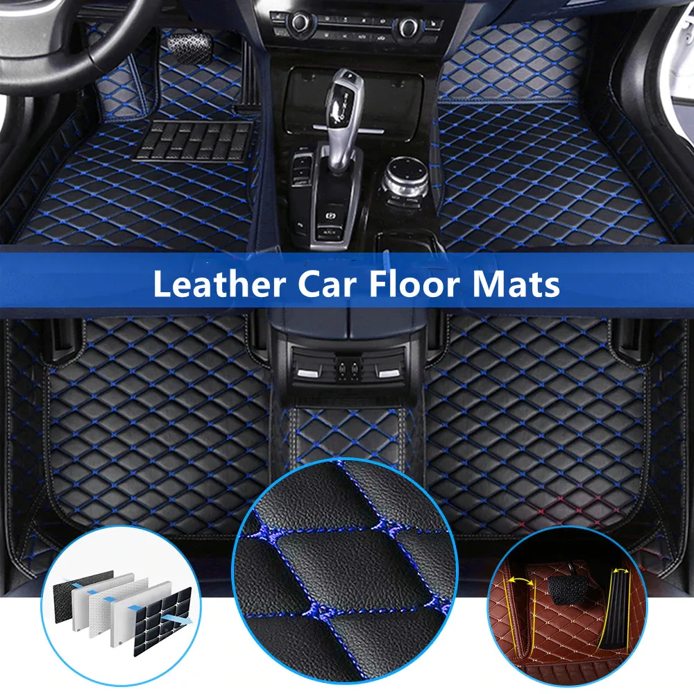

Car Floor Mats For AUDI SQ7 2016 2017 2018 2019 Full Covered Leather Carpet Interior Parts Car Accessories